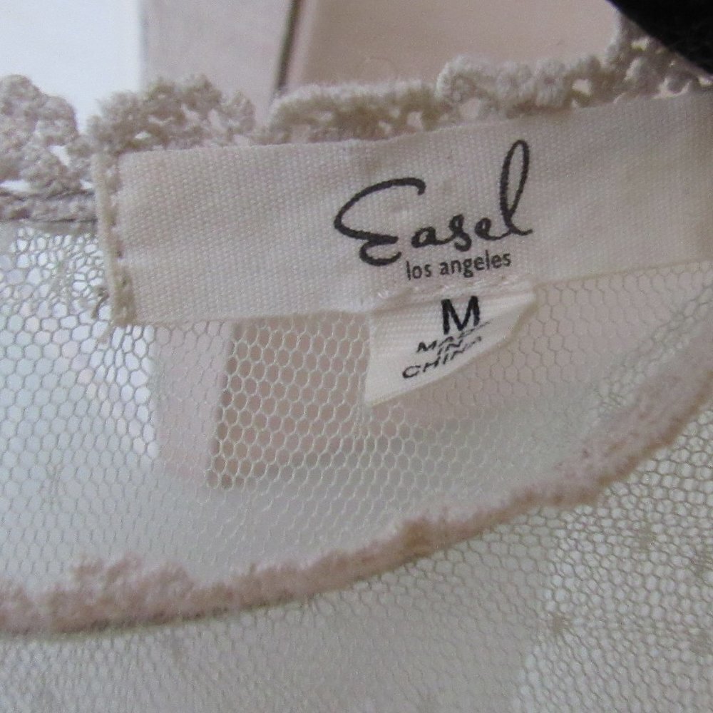Easel Los Angeles Wendy Dot Mesh Dress Women's M - Picture 6 of 13